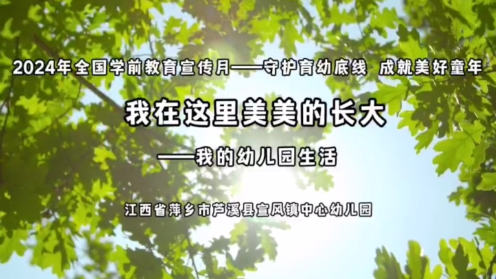 江西省萍鄉市蘆溪縣宣風鎮中心幼兒園：我在這里美美的長大